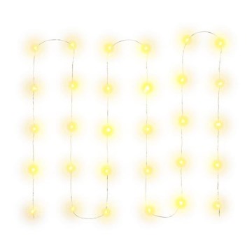 Cadena de Navidad LED 30xLED/3xAA 3,3m blanco cálido