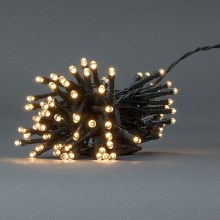 Cadena de Navidad LED 96xLED/7 funciones/3xAA 7,7m IP44 blanco cálido