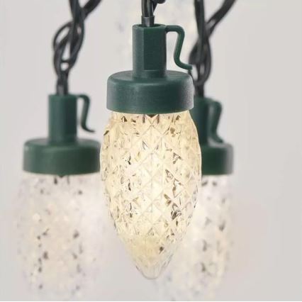 Cadena de Navidad LED para exteriores 50xLED/8 funciones 14,8 m IP44 blanco cálido
