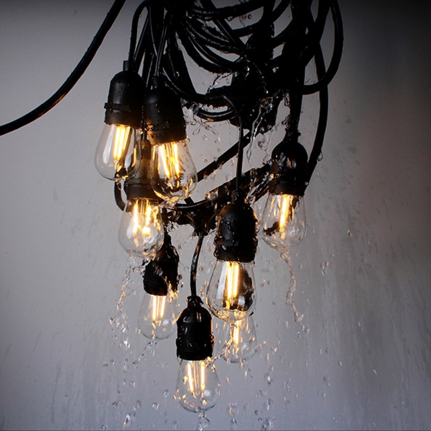 Cadena decorativa de exterior GIRLANDA 10xE27/15W/230V 10m IP44