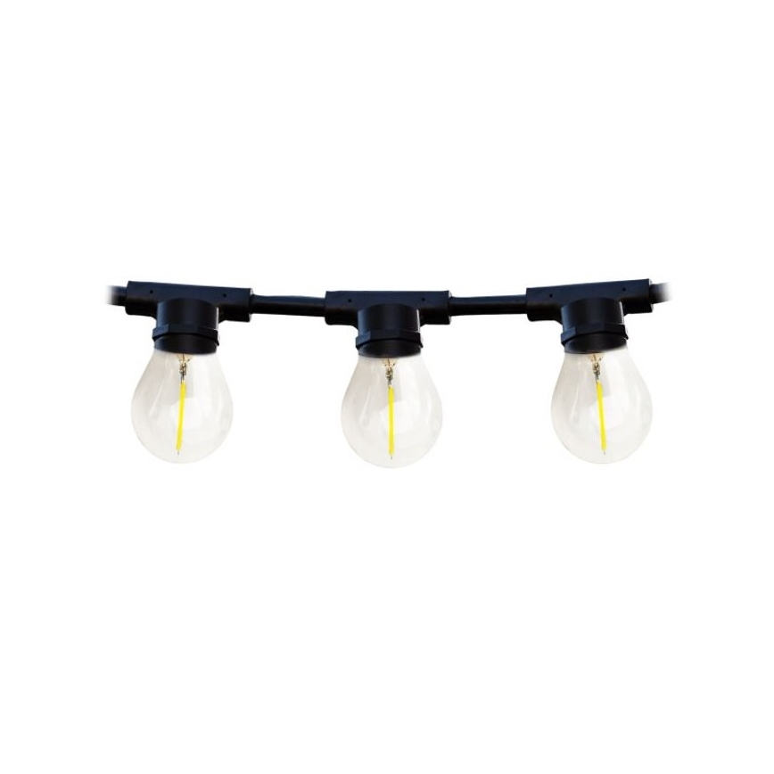 Cadena decorativa de exterior MIMOSA 20xE27/1,3W/230V IP44 10m