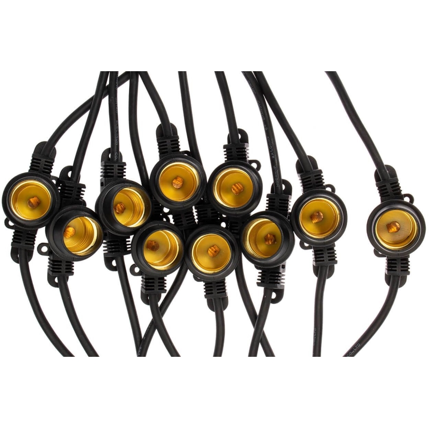 Cadena decorativa de exterior MIMOSA 20xE27/1,3W/230V IP44 10m