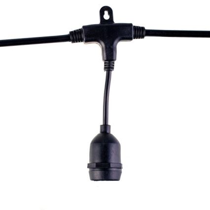 Cadena decorativa exterior GIRLANDA 10 m 10xE27/10W/230V IP44