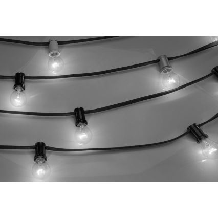 Cadena decorativa exterior GIRLANDA 22 m 20xE27/15W/230V IP44