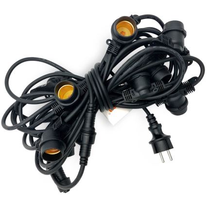 Cadena decorativa exterior MIMOSA 10xE27/1,3W/230V IP44 10 m