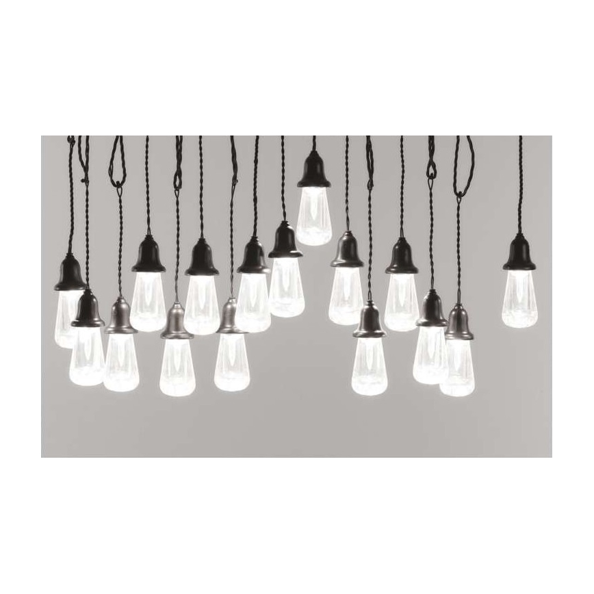 Cadena decorativa LED para exteriores 16xLED 8,6m IP44 blanco frío