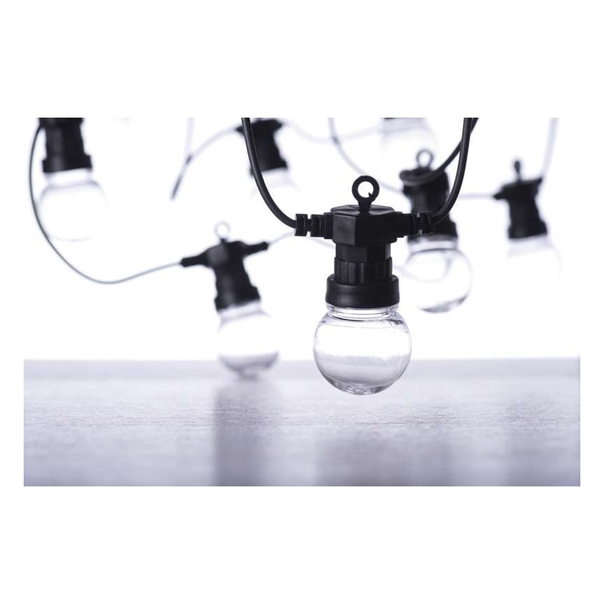 Cadena decorativa LED para exteriores 50xLED/10m IP44 transparente