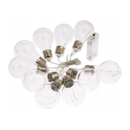 Cadena decorativa LED SMOLDER 2,1 m 10xLED/2xAA