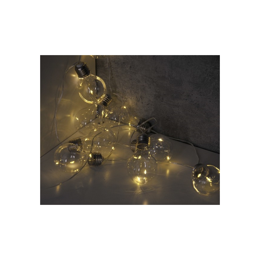 Cadena decorativa LED SMOLDER 2,1 m 10xLED/2xAA