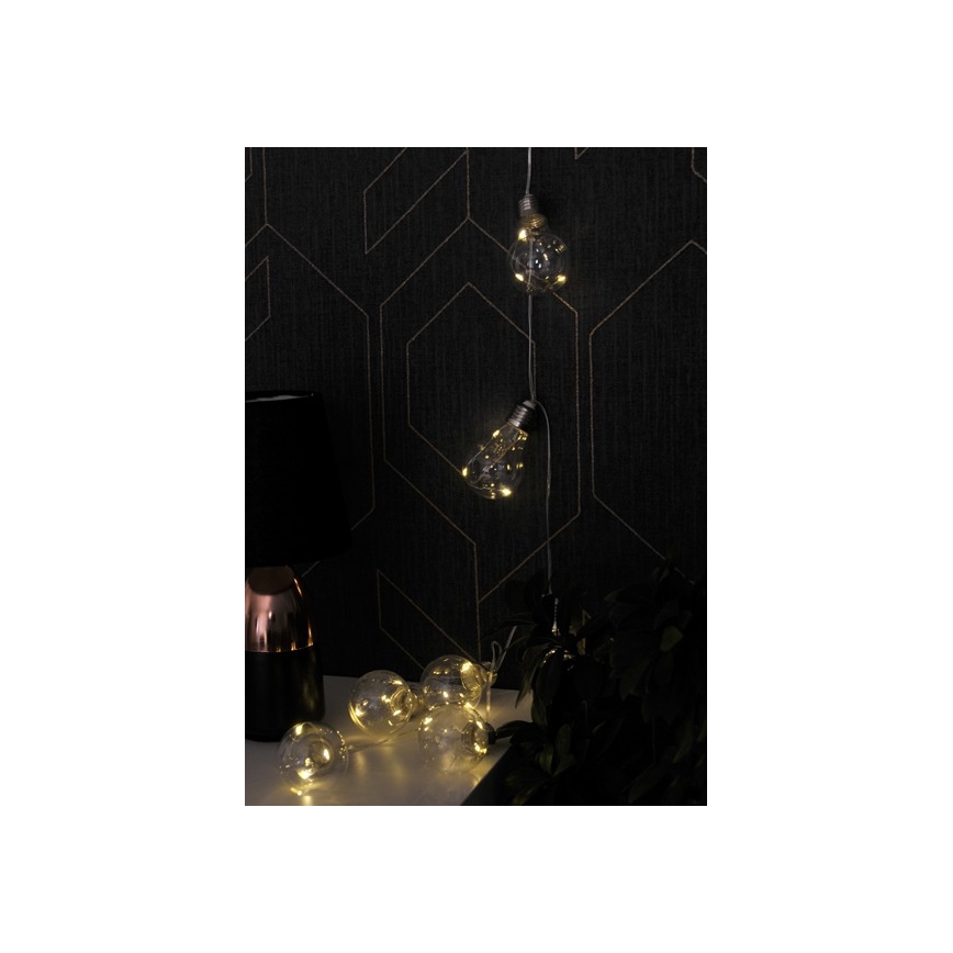 Cadena decorativa LED SMOLDER 2,1 m 10xLED/2xAA