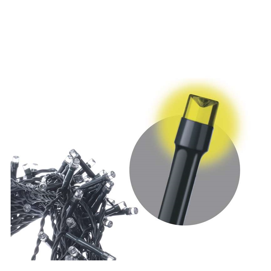 Cadena LED de Navidad para exterior 80xLED/13m IP44 blanco cálido