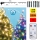 Cadena LED de Navidad para exteriores 100xLED 10m IP44 blanco cálido/multicolor + mando a distancia