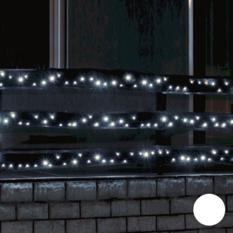Cadena LED de Navidad para exteriores 100xLED 7m IP44 blanco frío
