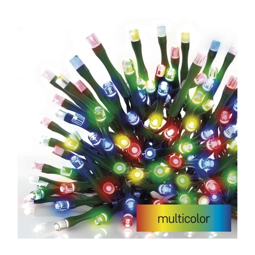 Cadena LED de Navidad para exteriores 120xLED/17m IP44 multicolor