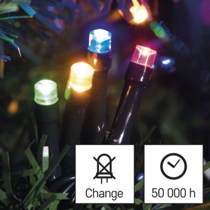 Cadena LED de Navidad para exteriores 180xLED/23m IP44 multicolor