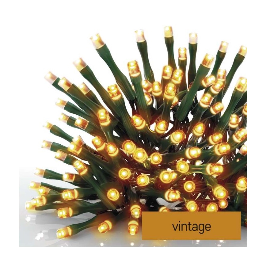Cadena LED de Navidad para exteriores 180xLED/23m IP44 vintage