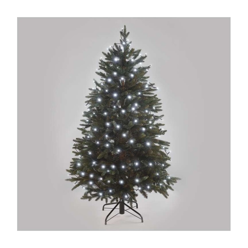 Cadena LED de Navidad para exteriores 180xLED/8 módů 23m IP44 blanco frío