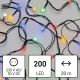 Cadena LED de Navidad para exteriores 200xLED/25m IP44 multicolor