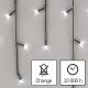 Cadena LED de Navidad para exteriores 200xLED/8 modos 8,6m IP44 blanco frío