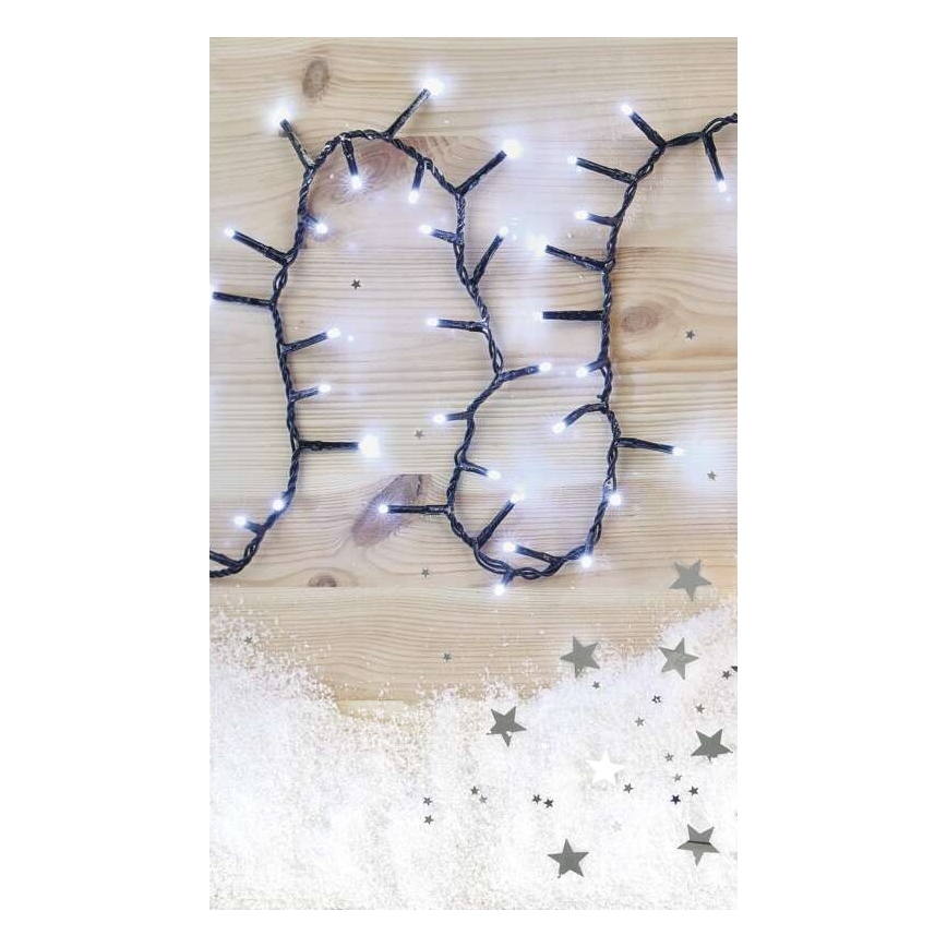 Cadena LED de Navidad para exteriores 300xLED/11m IP44 blanco frío