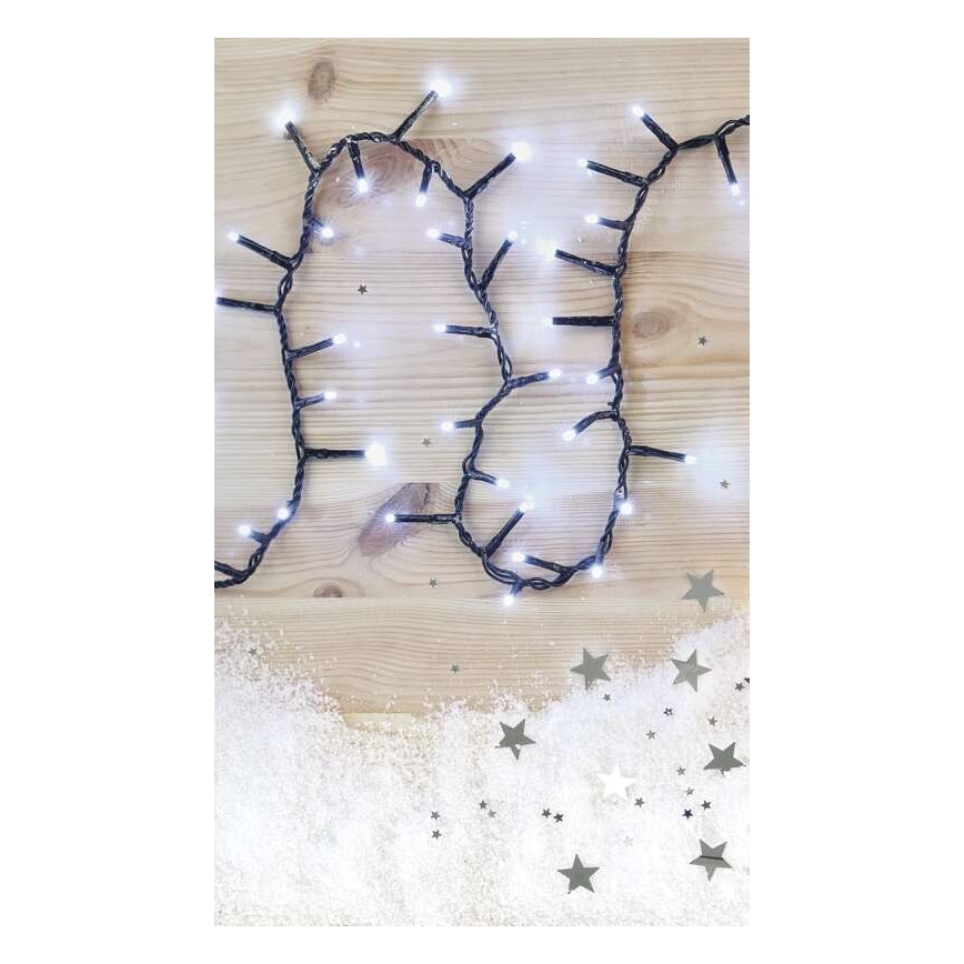 Cadena LED de Navidad para exteriores 400xLED/13m IP44 blanco frío