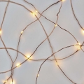 Cadena LED de Navidad para exteriores 40xLED/9m IP44 blanco cálido