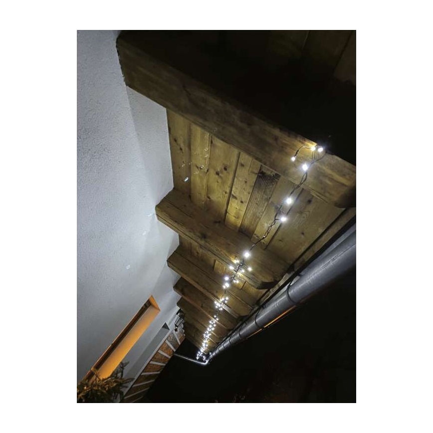 Cadena LED de Navidad para exteriores 40xLED/9m IP44 blanco frío