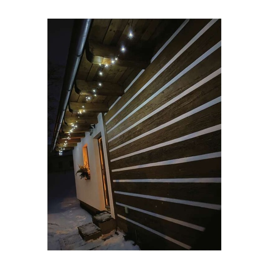 Cadena LED de Navidad para exteriores 500xLED/55m IP44 blanco frío