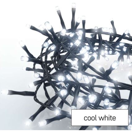 Cadena LED de Navidad para exteriores 600xLED/17m IP44 blanco frío