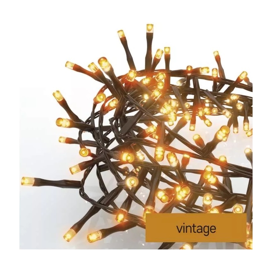 Cadena LED de Navidad para exteriores 600xLED/17m IP44 vintage