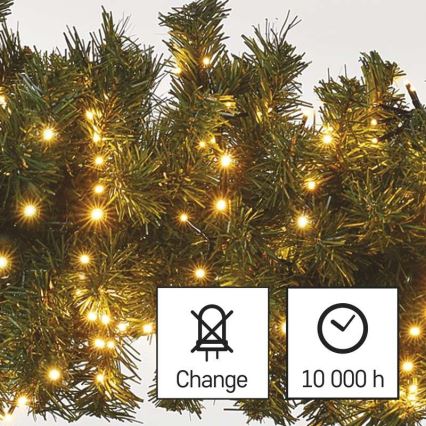 Cadena LED de Navidad para exteriores 600xLED/17m IP44 vintage