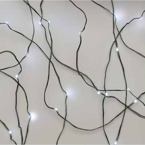 Cadena LED de Navidad para exteriores 75xLED/12,5m IP44 blanco frío