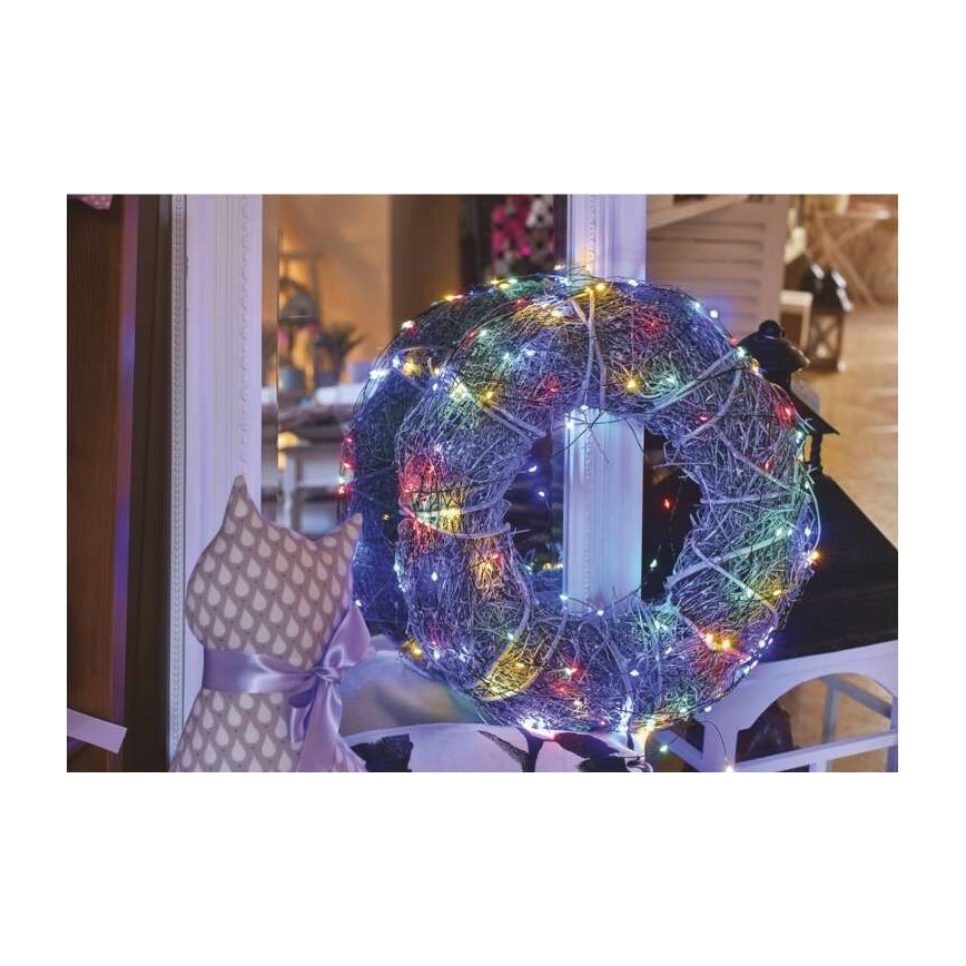 Cadena LED de Navidad para exteriores 75xLED/12,5m IP44 multicolor