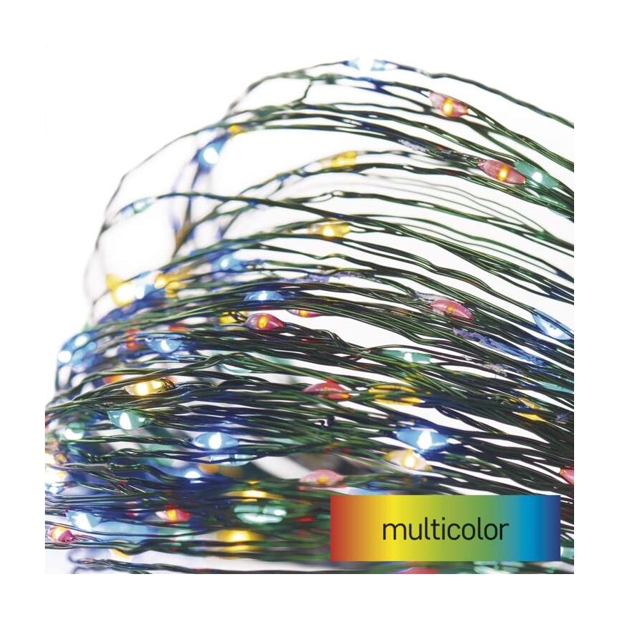 Cadena LED de Navidad para exteriores 75xLED/12,5m IP44 multicolor