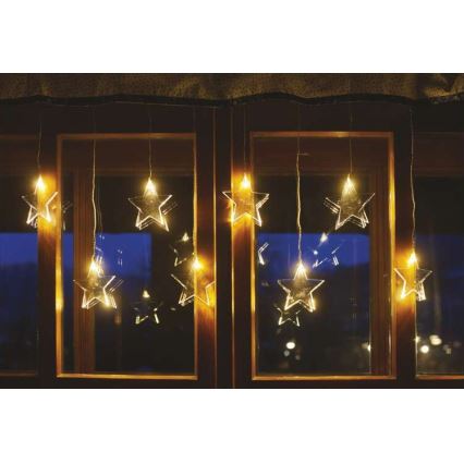 Cadena LED de Navidad para exteriores 8xLED/5,84m estrellas IP44