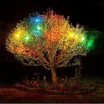 Cadena LED exterior EASY CONNECT 8xE27 5m IP44 multicolor