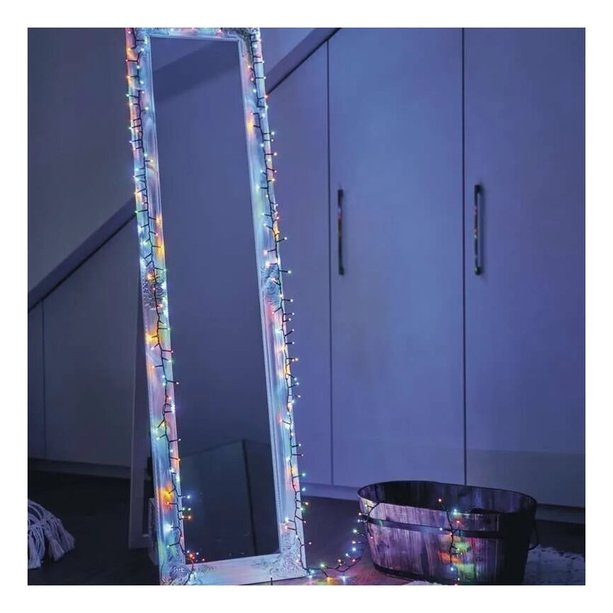Cadena LED navideña exterior 150xLED/27,35m IP44 multicolor