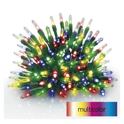 Cadena LED navideña exterior 150xLED/27,35m IP44 multicolor
