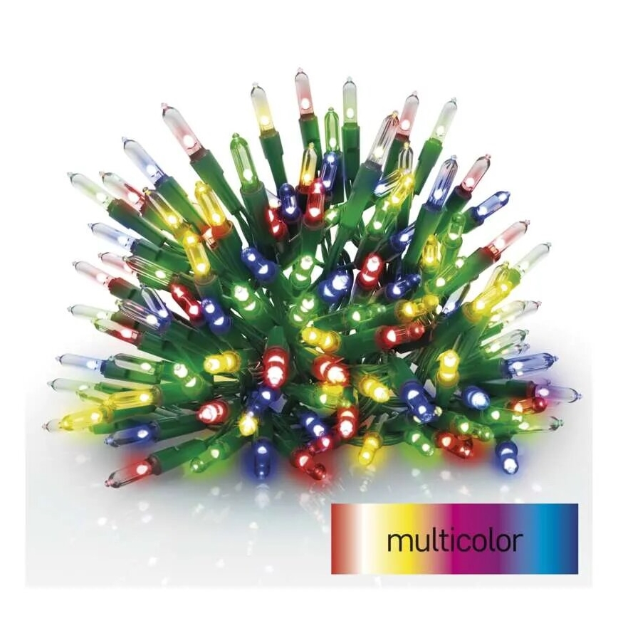 Cadena LED navideña exterior 150xLED/27,35m IP44 multicolor