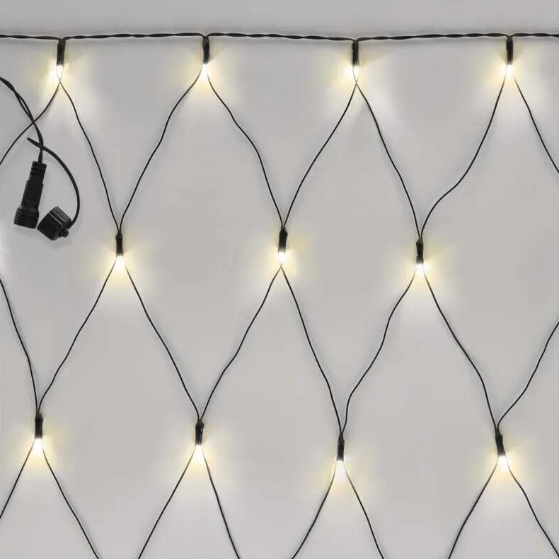 Cadena LED navideña exterior 160xLED/2x1,5m IP44 blanco cálido