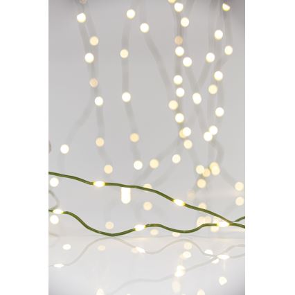 Cadena LED navideña exterior LINE 700xLED/8 funciones 40 m IP44 blanco cálido