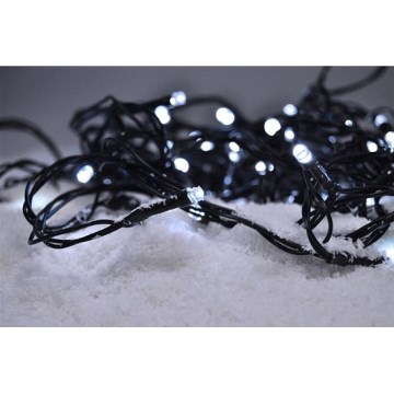 Cadena LED navideña para exteriores 100xLED/8 funkcí IP44 13m blanco frío