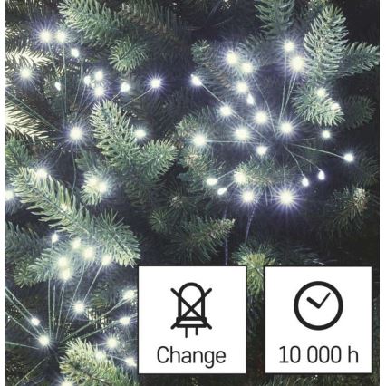 Cadena navideña de LEDs 450xLED/11m blanco frío