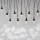 Cadena navideña LED para exterior 10xLED/9,5 m IP44 blanco frío