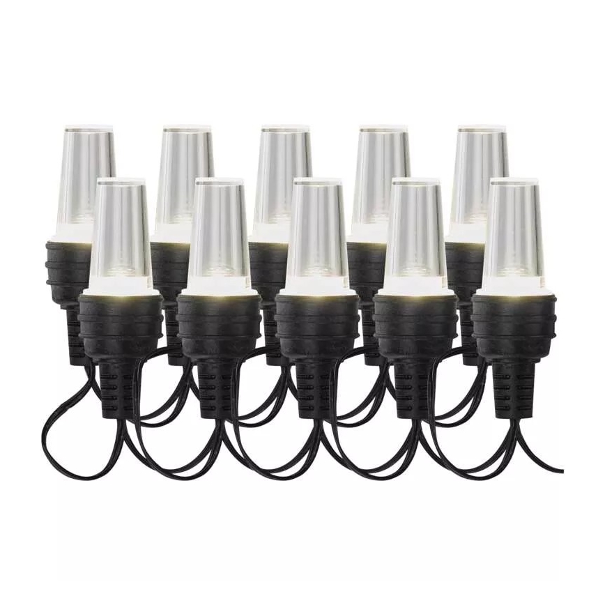 Cadena navideña LED para exterior 10xLED/9,5 m IP44 blanco frío