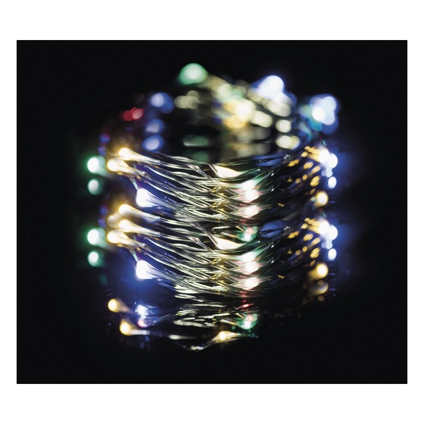 Cadena navideña LED para exteriores 150xLED 20m IP44 multicolor