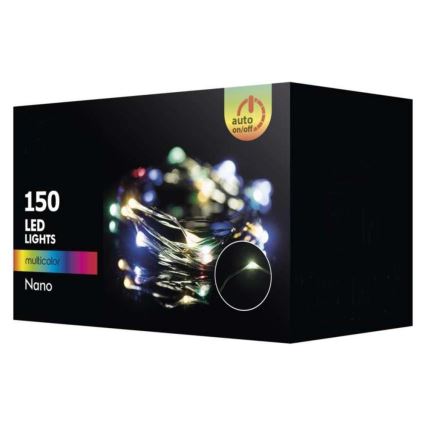 Cadena navideña LED para exteriores 150xLED 20m IP44 multicolor