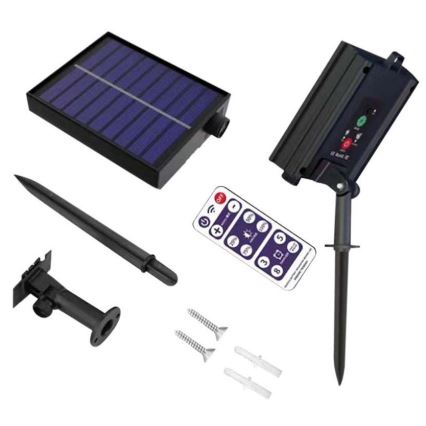 Cadena solar LED 10xLED/0,5/4,5V 12 m 3000K IP44 1200 mAh + control remoto