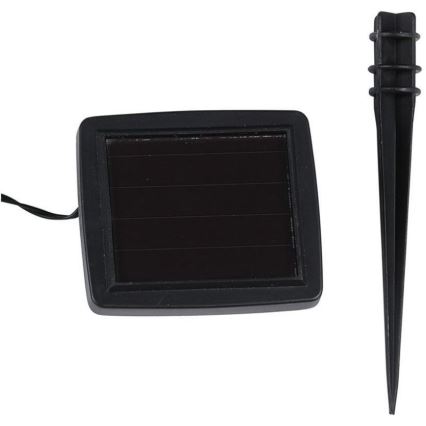 Cadena solar LED 10xLED/1W/1,2V 1xAA 2 m IP44 3000K 300 mAh