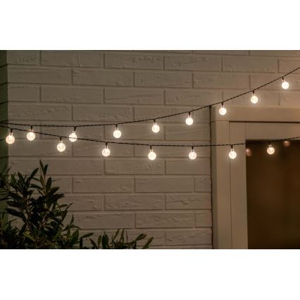 Cadena solar LED 6,9m 50xLED/1,2V